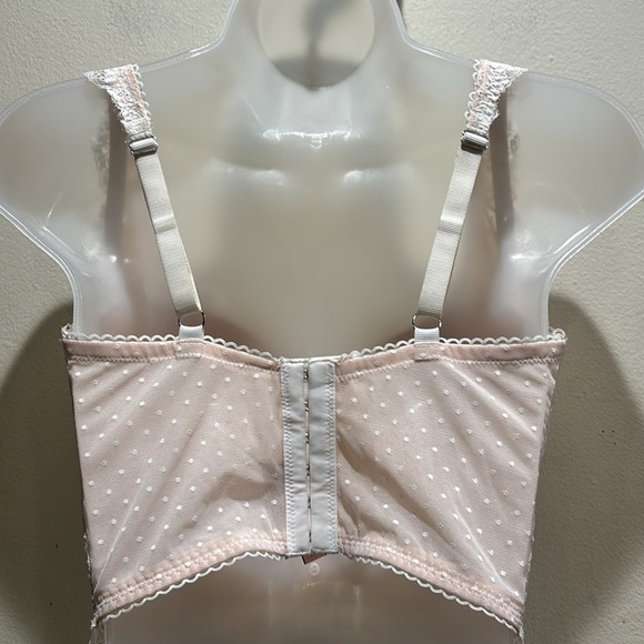 Victoria's Secret Lace Bustier in Cream and Pink - Picture 3 of 5